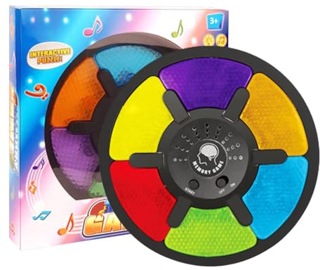 Juego de Entrenamiento de Memoria: Secuencia de Sonidos de Luces, Juego de concentración para niños | Gran Entrenamiento de Memoria de Pensamiento lógico, Juguete Rompecabezas Educativo Luminoso para