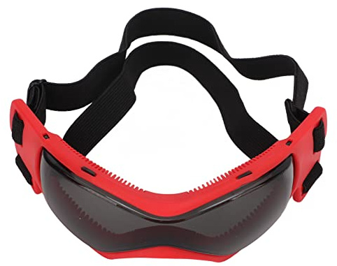 OPPWONG Hundebrille, Weicher Rahmen, Hundesonnenbrille, Outdoor-Schutz, Hundesonnenbrille, Hundebrille für Große Hunde mit Verstellbarem Riemen, für Mittelgroße und Große Hunde für (Rot)