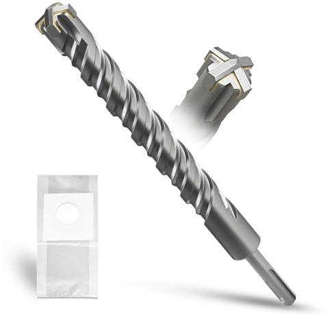 METOTY SDS Plus Bohrer 25mm×260mm，Steinbohrer,Hammerbohrer,Betonbohrer,Für Stein,Beton,Naturstein,Ziegelmauer