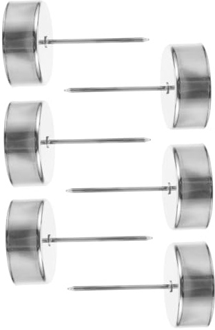 Didiseaon Portacandele con Punta in Ferro 4,2 Cm per Decorazioni Natalizie da Tavolo, Set da 6 Pezzi per Feste e Addobbi Albero di Natale