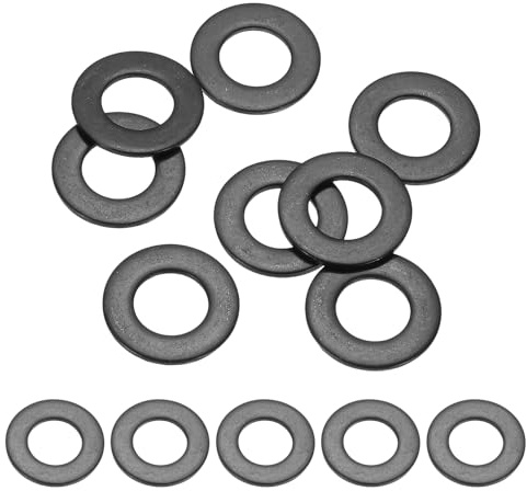 PATIKIL 9PCS M10 Rondelles En Acier Inoxydable, M10x20x1.5mm Rondelles Plates Métriques Kit D'assortiment D'étanchéité 304 Anneau De Joint En Acier Inoxydable pour Vis Boulons Automobile