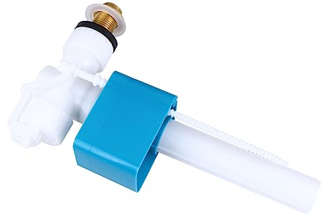 NUOBESTY Válvula de Llenado de Flotador Ajustable para Cisterna de Inodoro Entrada Lateral, Material Abs y Cobre, Repuesto para Accesorios de Baño y Cosas para Baño