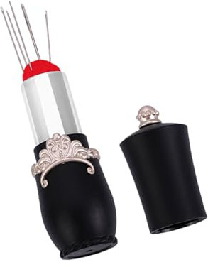 KHZen Forma Lápiz Labial Pin Coser Soporte Colchón Costura Organizadores Aguja Costura Caja Almacenamiento Soporte Costura Costura Caja Almacenamiento