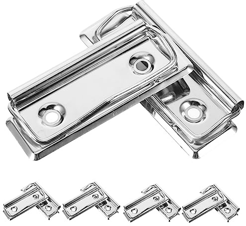 HOUDERCO 10 Stück Klemmbrettklammern aus Metall Multifunktionale Büroschreibtafel Clips Leichte Dokumentenhalter für Büro und Studium