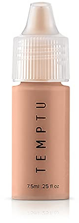 TEMPTU S/B Silicone-Based Airbrush Foundation: Professional Long-Wear Liquid Makeup, Sheer To Full Coverage For A Hydrated, Healthy-Looking Glow & Luminous, Dewy Finish On All Skin Types, 006 Toffee, 0.25 Fl Oz