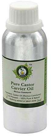 Rizinus Öl | Ricinus Communis | Kaltgepresstes Rizinus Öl | Für das Haarwachstum Für Wimpern | Für Augenbrauen | 100% reines natürlich | Kaltgepresste | Castor Oil | 300ml | 10 Unzen By R V Essential
