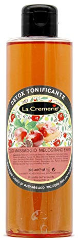Olio Massaggio Melograno e Kiwi - Idratazione Intensa - Detossinante, Tonificante - La Cremerie - 200ml