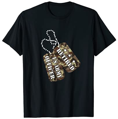 Erkennungsmarken für den Ruhestand der US-Armee-Offizieller T-Shirt