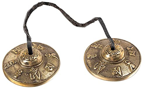 Uinfhyknd Tibetische Becken Meditations Glocken 6,5 Cm Meditations Glocken Glocken,Meditation Yoga Glocke für Schlagen Instrument