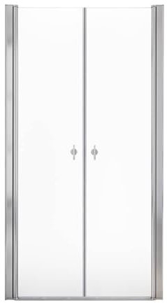 Home Deluxe - Duschabtrennung LAVEA - Klarglas - Maße: 130 x 195 cm - 6 mm nanobeschichtetes Sicherheitsglas, inkl. Scharniere und Montagematerial I - Duschtür Pendeltür Duschtrennwand Nischentür