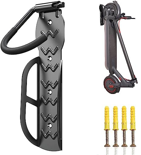 Eletric Scooter Rack Wall Mount,Scooter Hangers for Indoor,Garage,Shed, Vertical Hook Holder for Bike,Electric Scooter,Kid Scooter, Heavy Duty Holds Up to 60 lbs-1pcs