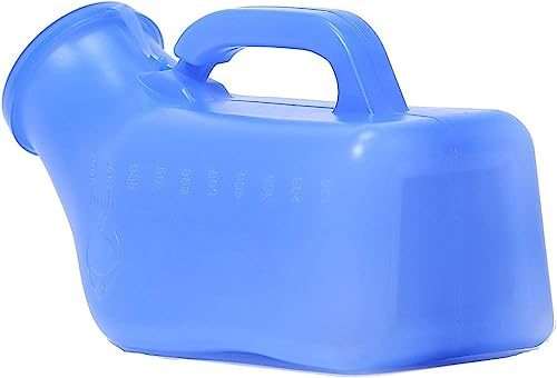 BULINO Urinflasche for Männer und Frauen, praktische Urinal-PIPI-Flaschen for Männer, Heim-Urinal-Töpfchen, Dicke, Feste Urinflasche mit Deckel for Männer, 1 l