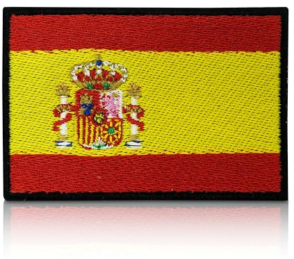 Spaniens flagga lapp med krok och ögla baktill, spansk flagglapp, Spaniens flagga, World Cup Patchches Finally Home