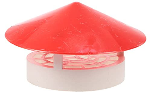 Zerodeko Rohr-Regenkappe wetterfeste Schornsteinabdeckung Abdeckung für Dachlüfter Rohrkappe Dachentlüftungskappen Schornsteinkappen Pipeline Schutz Zubehör abdecken entlüften Regenhut PVC