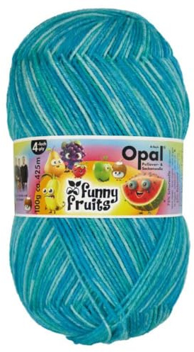Opal - Opal Funny Fruits 11415 (425m) 4-Lagers Hållbar Strumpa Garn - 1x100g