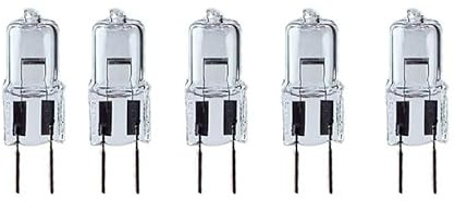 UGEFKMQ Lampadina G5.3 12V 75W Lampadina Alogena GU5.3 Base a doppio ago Alogeno Lampada A Capsula Bianco Caldo 2700K,50 W,20 Pezzi