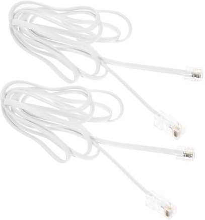 OFFSCH Adattatore Da Rj11 A Rj45 Convertitore Jack Telefonico A Ethernet Connettore Rj45 A Rj11 Adattatore Cavo Telefonico A Ethernet Compatibile Casa E Ufficio