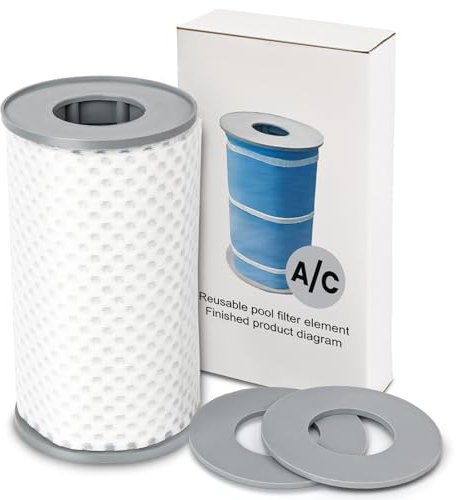 Pinbambo Type A or C Pool Filter - Reusable，Above Ground Pool Filter -Sturdy, Chemical-Resistant Pool Filter Cartridge