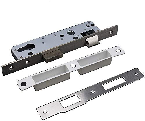 Serratura Porta Entrata 20/25/30/35mm Serratura Della Porta Da Infilare Telaio Del Corpo Scorrevole In Acciaio di Sicurezza Porta D'ingresso Raccordi for La Camera Da Letto Serratura Porta Interna(30m