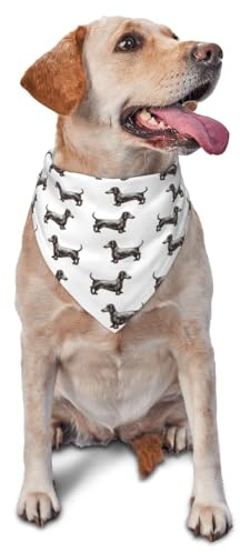 Hundhalsduk, tax retro, triangelhaklapp, hundnäsduk, söta hundtillbehör, hundhalsdukar