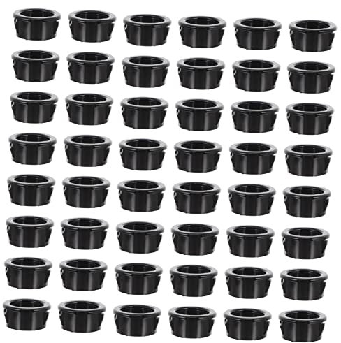 GLEAVI 200pcs Protective Cover for Cable Hose Snaps Wire Bushing Grommet and Snap in Cable Grommet Nylon Hose for Wire Hider Protection and Connector Use