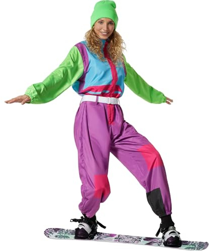 dressforfun Skianzug Damen, Faschingskostüme Damen, Jogginganzug Damen, Trainingsanzug Damen, Jogginganzug Damen Set, Sportanzug Damen, Fasching, Kostüm Erwachsene, 90er Jahre Outfit, Apres Ski