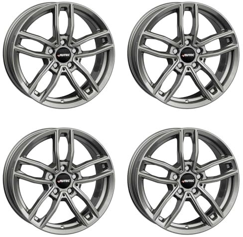 4x Autec Felgen MERCADOR 8.0x19 ET38 5x112 Titansilber kompatibel mit Mercedes-Benz E GLC EQB S CL EQA