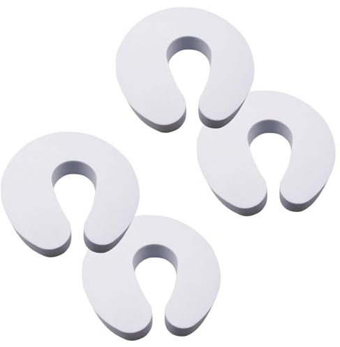 KOMUNJ 4 PCS Kindersicherung Tür, Weiche Kindersicherung Türstopper Finger Guards Schaum Klemmschutz für Türen Baby Finger Schutz