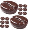 Kisangel 25pcs Lifelike Faux Coffee Beans Prop Fake Beans Diy Model for Counter Display Lightweight