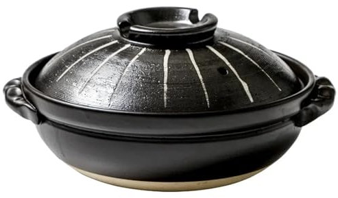CVNIMV Casseruola in Ceramica per Uso Domestico, Resistente alle Alte Temperature, per brasare, per zuppa, casseruola in Terracotta, per Riso (Un Colore, 900 ml)