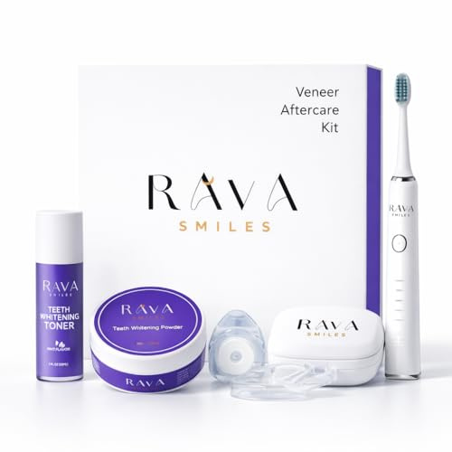 Veneer & Bonding Aftercare Kit – 5-in-1 Aftercare Kit Suitable for Veneers, Crowns, Implants & Composite Bonding | Teeth Whitening | RAVA Smiles