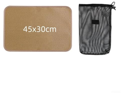 SageFurned Alfombrilla ignífuga para barbacoa, resistente al calor, cubierta protectora para mesa de parrilla al aire libre, impermeable, resistente al aceite, alfombrilla de camping para jardín