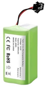 Batería De Iones De Litio De 14,4 V Y 5200 MAh, Compatible Con Conga, 990, 1090 Y Tesvor, X500, N79, N79S, DN622, 11, 11S Y 30(4800mAh)