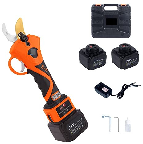 Forbici da Potatura Elettriche Potatore a batteria 21V Potatura agli ioni di litio Cesoie Forbici efficienti Bonsai Rami alberi elettrici Attrezzi da giardino S-8 32mm Giardino(S-8 21V)