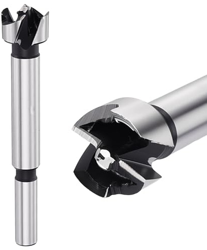 DTGN Broca Forstner de 16 mm, 1 paquete, buena para madera contrachapada y plástico, cortador de sierra perforadora de acero al carbono con vástago redondo, color plateado