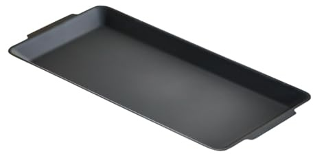 KiBcsLic Plancha de Cocina de Acero Inoxidable para Sartén de Asar Y Freír con Superficie Plana Limpieza Sencilla Adecuada para Cocina Doméstica Camping Y Even, S
