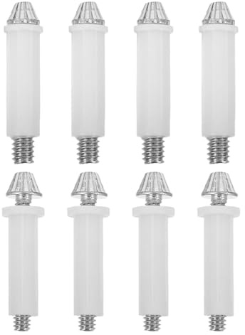 MUCKLILY Kit 8 Pezzi Perno Inferiore Porta Pieghevole, Ferramenta Regolabile 3/8 e 7/16 per Porte a Soffietto, Staffe Robuste per Armadi Uso Domestico, Installazione Semplice e
