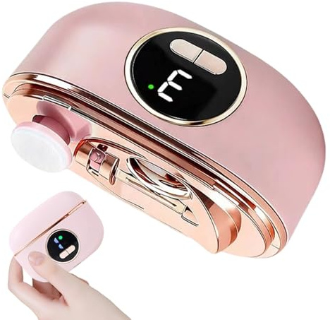 Elektriska Nagelklippare Dubbelskärartrimmer | Med Nagelavfallsförvaring Och 3 Hastighetsdisplay För Elektriska Nagelklippare För Kvinnor Män Barn Resor Nagelvård Manikyr