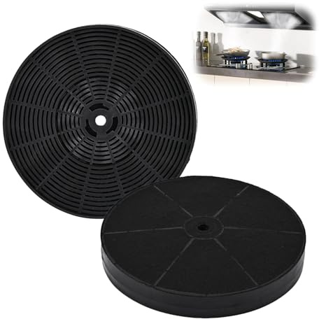 Carbon Charcoal Filter for CDA Cha15 Cooker Hoods,CDA Cooker Hood Filters for Grease & Odour Removal, Replacement Extractor Fan Carbon Filters (175mm, Pack of 2)