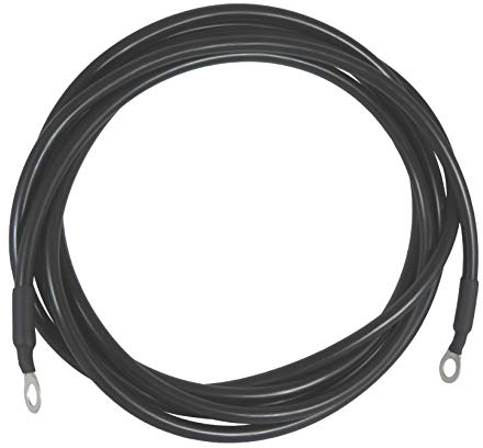 Eider - Cavo per Recinzione e Messa a Terra, Cavo ad Alta Tensione 3 m – Occhiello/Occhiello – Plastica isolata con Filo di Rame (1,0 mm di Diametro) – Made in Germany