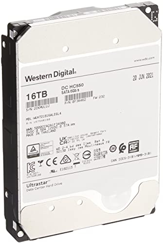 WD Ultrastar DC 0F38462 16TB 3.5 Enterprise SATA HDD/Hard Drive 7200rpm