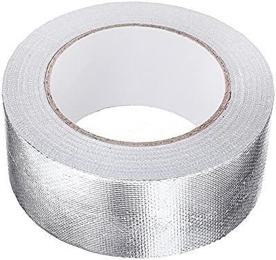 1PC Bande Thermique Echappement,Isolant Echappement Voiture Moto Aluminium Feuille de chaleur Tour de chaleur Ruban adhésif Échappement de tuyaux de tuyau de tuyau de tuyau de réparation de la bande h