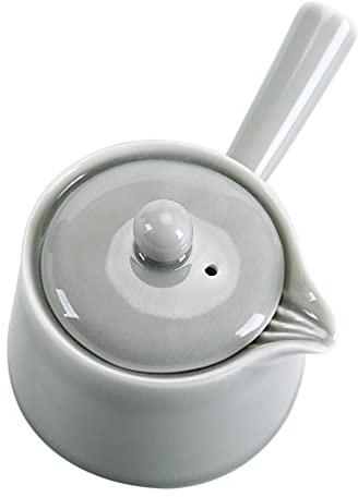 1 Pc Brocca Con Manico Laterale in Ceramica Condivisione Del Lanciatore Teiera Giapponese Con Manico Laterale Teiera Di Porcellana Bollitore Portatile Argilla Vecchio Stile Ruotare