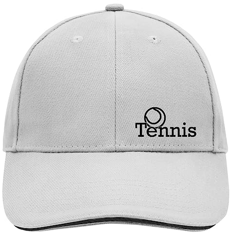 Huuraa Cappy Mütze Tennis Ball Dark Grey/White Baumwolle 6-Panel Kappe Geschenkidee
