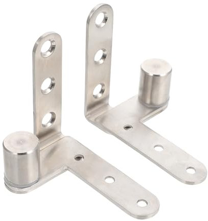 Mobestech 2 Pz Cerniere Per Porte A Bilico Heavy Duty In Acciaio Inox Inserto Albero Offset Cerniera Per Porta A Perno Cerniera Della Porta Rotante Cerniere A Perno Per La Casa Porte
