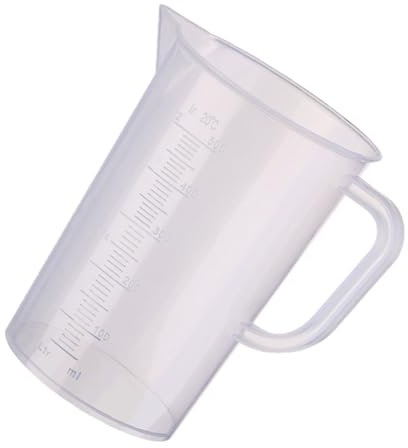 Hoement 2 Pezzi Di Bicchieri Graduati in Plastica Da 500 Ml Con Bilancia Ad Alta Visibilità Materiale Pp Sicuro Per Luso