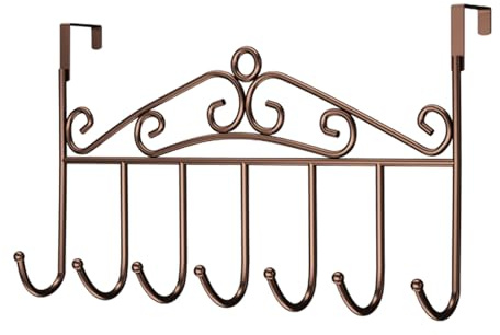 Dörrkrokar över dörren, metallhängare för jackor och handdukar, krokar för dörr utan borrning, för hall, sovrum och badrum för hängning av kläder och accessoarer