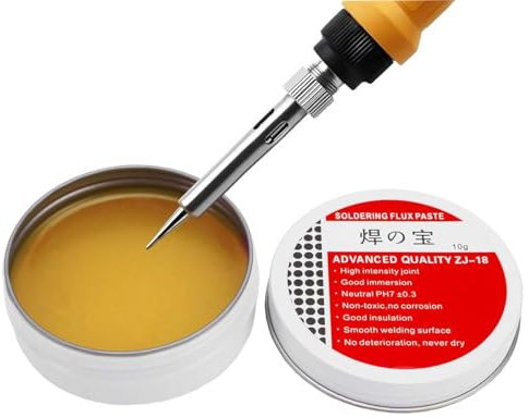 Solder Flux Paste 10g Rosin Solder Flux Tin Paste Solder Grease No-Clean Lead-Free Flux Environmentally Friendly Solder Paste Welding Repair Tool for Phone Computer SMD PCB BGA Home Appliance