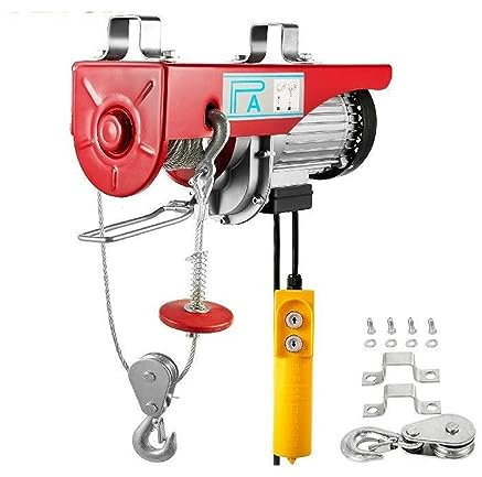 BDKSEXBF 2000LBS Elektrischer Hebekran mit 12M Drahtseil und Kabelfernbedienung Neue tragbare Hebewinde für automatische Überkopfgarage