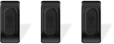 Weber Works Tool Hooks/Set of 3 Repositionable Snap On Hooks for Weber Works Side Rails on Compatible Barbecues, Griddles and Wood Pellet Smokers, Dishwasher Safe, 5.3 x 2.3 x 4.7 cm